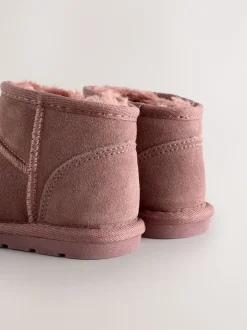 Boots|Next Roze waterafstotend - Suède instaplaarzen