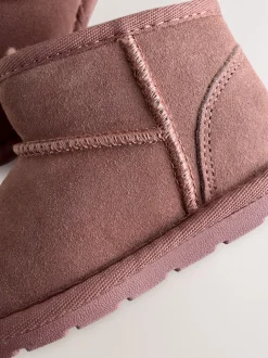 Boots|Next Roze waterafstotend - Suède instaplaarzen