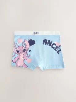 Alle Ondergoed|Next Roze/blauw - Disney Stitch en Angel shorts 5 -pack (2-16jr)