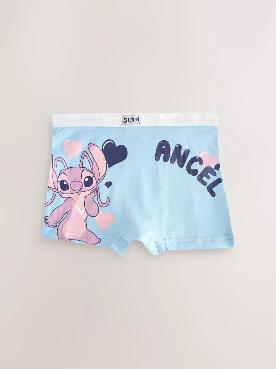 Alle Ondergoed|Next Roze/blauw - Disney Stitch en Angel shorts 5 -pack (2-16jr)