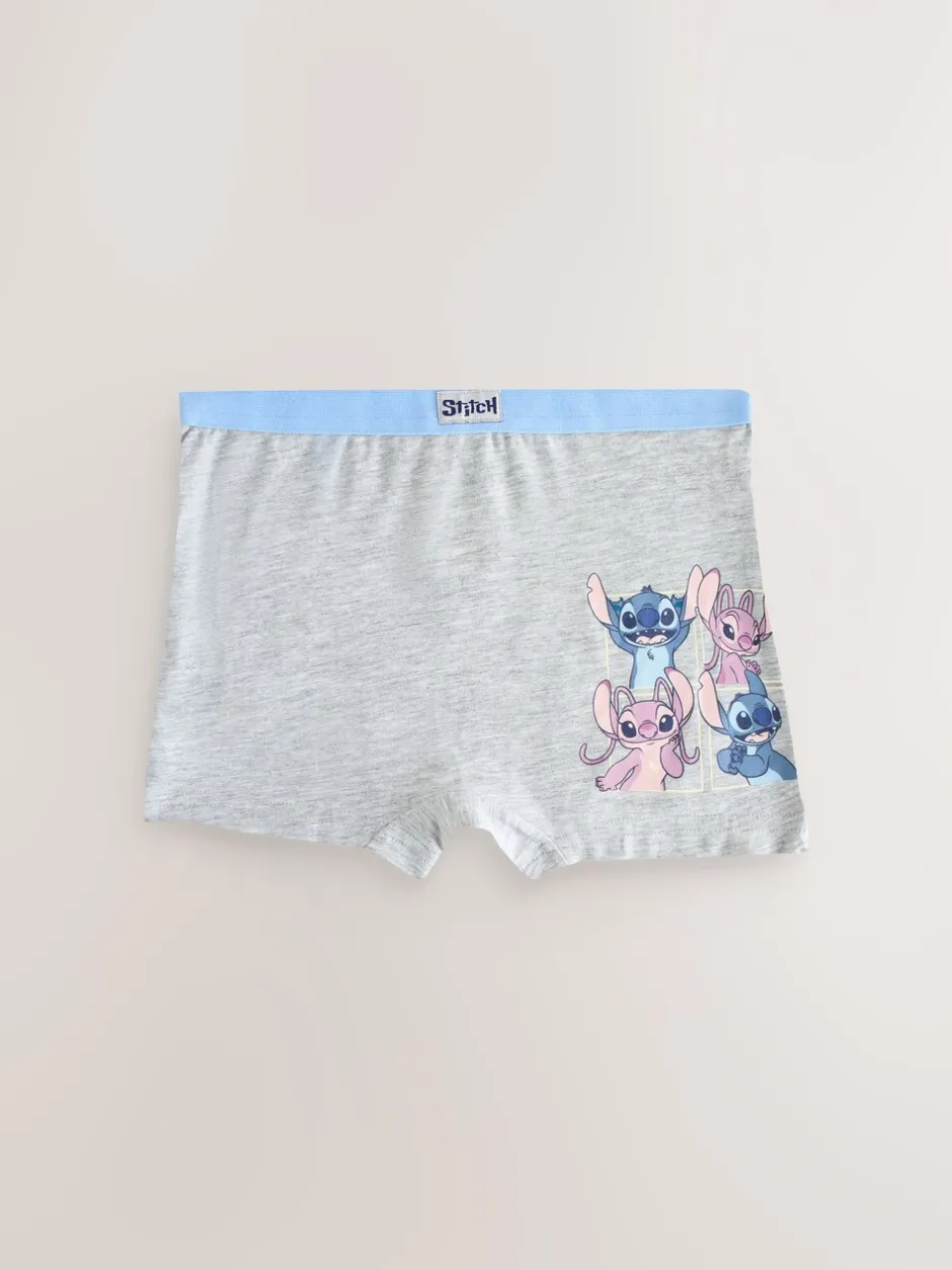 Alle Ondergoed|Next Roze/blauw - Disney Stitch en Angel shorts 5 -pack (2-16jr)