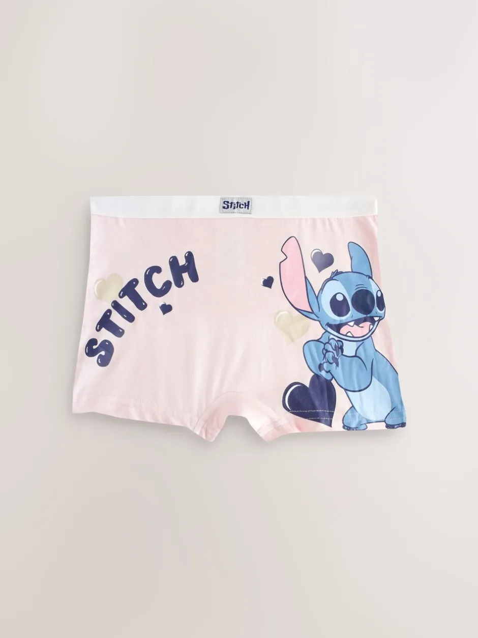 Alle Ondergoed|Next Roze/blauw - Disney Stitch en Angel shorts 5 -pack (2-16jr)