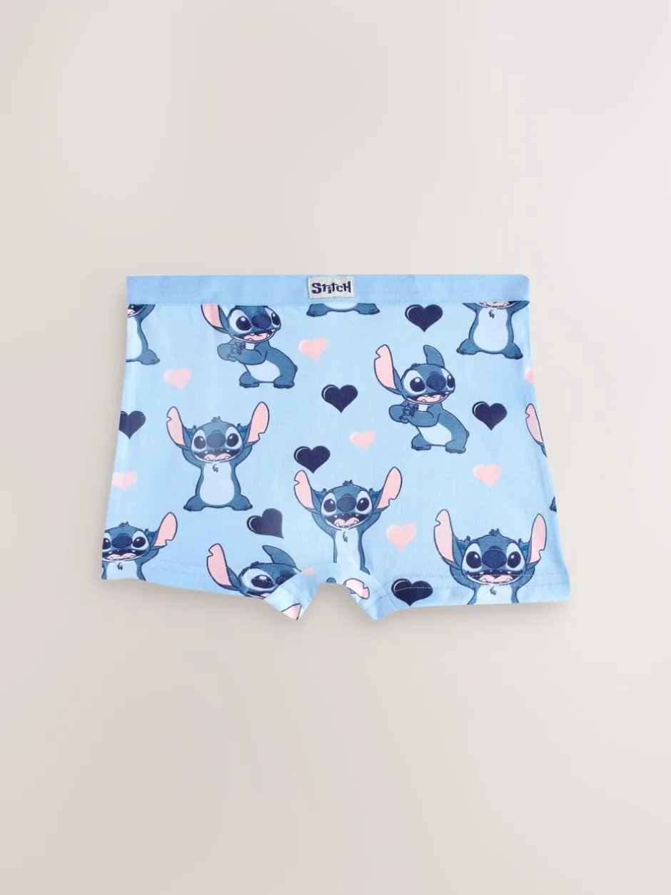 Alle Ondergoed|Next Roze/blauw - Disney Stitch en Angel shorts 5 -pack (2-16jr)