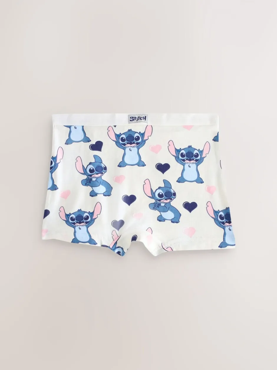 Alle Ondergoed|Next Roze/blauw - Disney Stitch en Angel shorts 5 -pack (2-16jr)