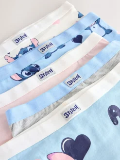 Alle Ondergoed|Next Roze/blauw - Disney Stitch en Angel shorts 5 -pack (2-16jr)
