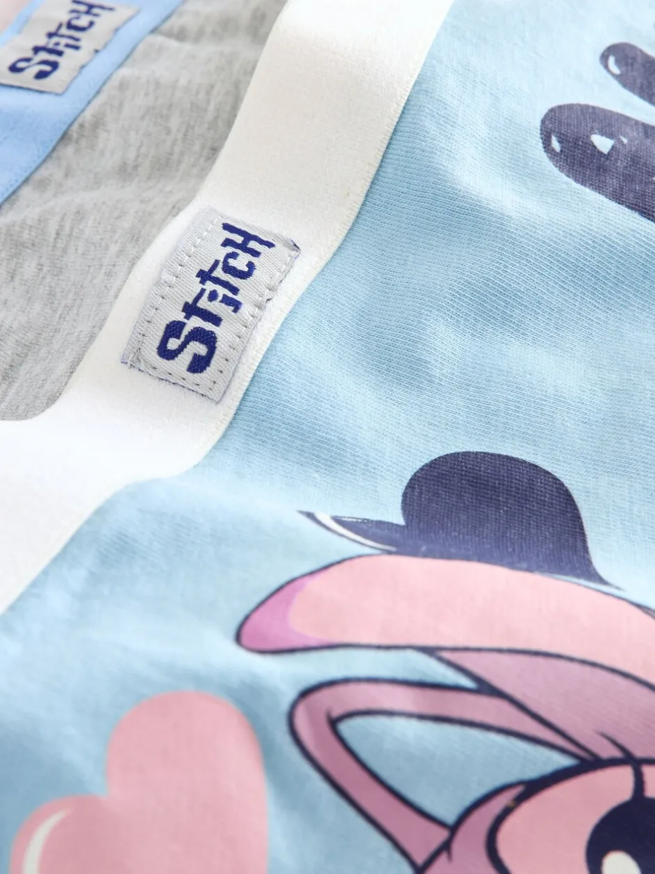 Alle Ondergoed|Next Roze/blauw - Disney Stitch en Angel shorts 5 -pack (2-16jr)