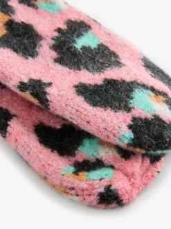 Mutsen, Handschoenen En Sjaals*Eleanor Bowmer - geruite wanten met lippenmotief Roze/blauw