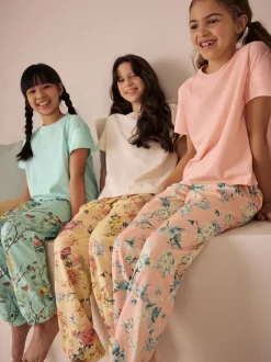 Nachtkleding En Pyjama's|Pyjama's*Next - Floral Pyjamas 3 Pack (3-16yrs) Roze/blauw