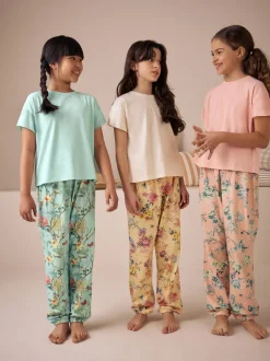 Nachtkleding En Pyjama's|Pyjama's*Next - Floral Pyjamas 3 Pack (3-16yrs) Roze/blauw