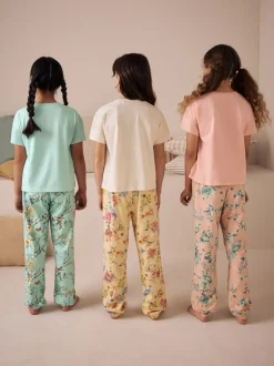 Nachtkleding En Pyjama's|Pyjama's*Next - Floral Pyjamas 3 Pack (3-16yrs) Roze/blauw