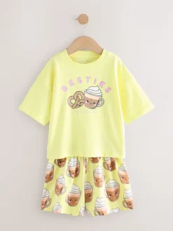 Nachtkleding En Pyjama's|Pyjama's|Next Roze/blauw - Set van 3 pyjama's (3-16 jr)