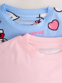 Nachtponnen|Next Roze/blauw - Verpakking van 2 Hello Kitty nachthemden (2-16jr)