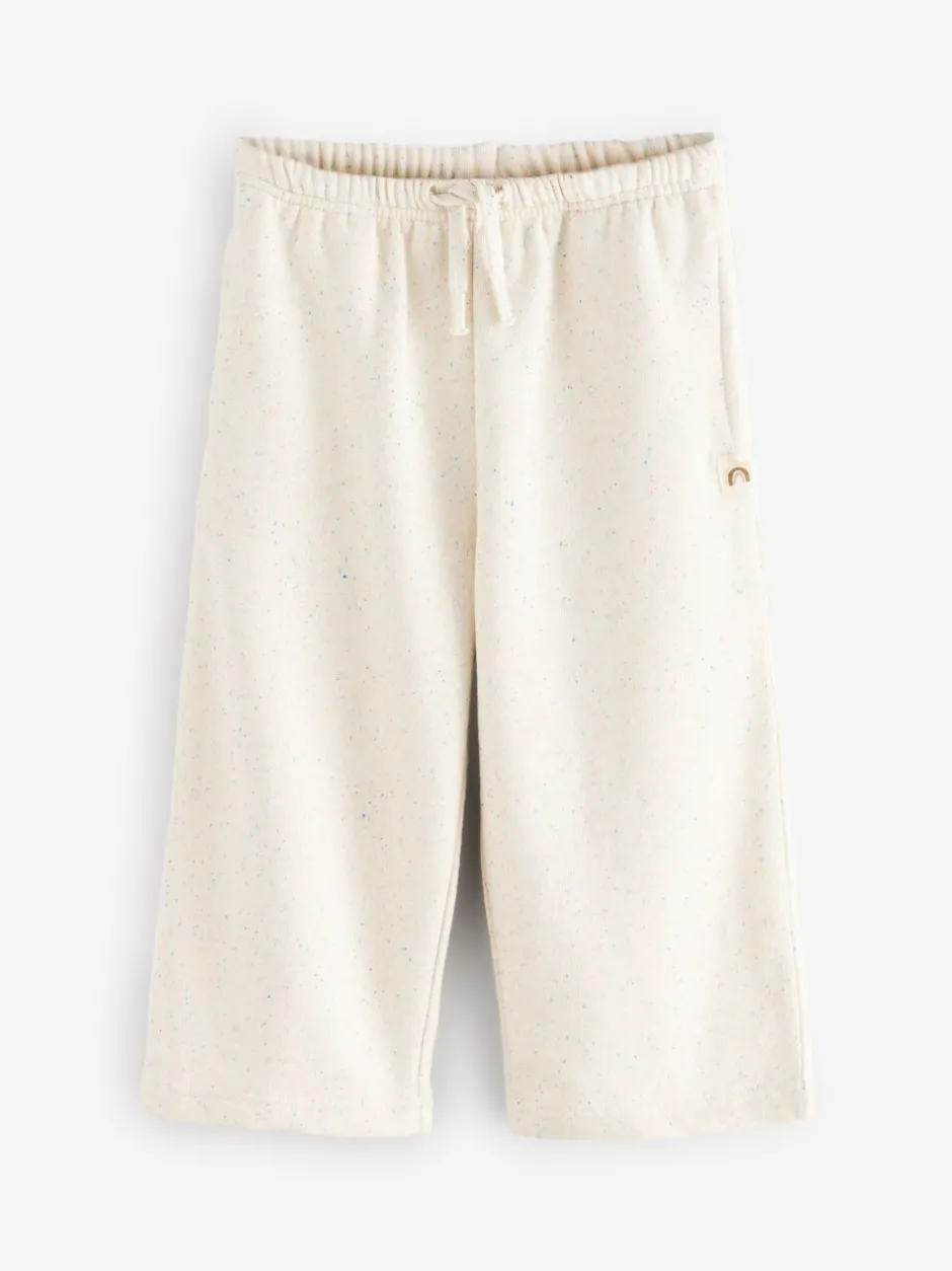 Jeans En Joggingbroeken|Next - Set van 3 joggingbroeken met wijde pijpen (3mnd-7jr) Roze/blauw/beigebruin
