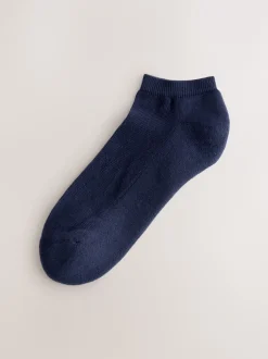 Sokken En Panty's|Sportkleding|Next - 4 paar sneakersokken met verdikte zool Roze/Blauw/Naturel