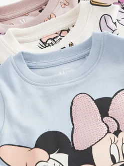 Nachtkleding En Pyjama's|Pyjama's|Next Roze/blauw/wit - Minnie Mouse knusse pyjama's verpakking van 3 (9mnd -12jr)