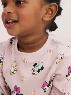 Nachtkleding En Pyjama's|Pyjama's|Next Roze/blauw/wit - Minnie Mouse knusse pyjama's verpakking van 3 (9mnd -12jr)