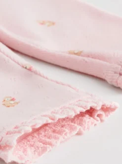 Broeken En Leggings*Next Roze/bruin/hart - Verpakking van 4 babyleggings (0 mnd -2 jr)
