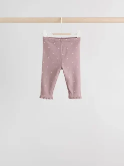 Broeken En Leggings*Next Roze/bruin/hart - Verpakking van 4 babyleggings (0 mnd -2 jr)