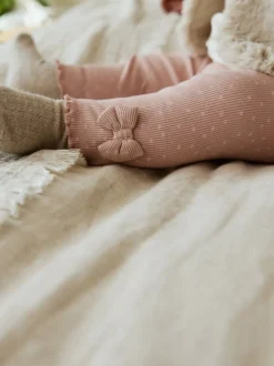 Tops|Tops*Next Roze/crème - 3 -delige babyset met bontgilet, top en leggings (0mnd -2jr)