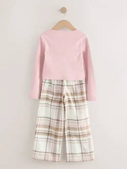 Nachtkleding En Pyjama's|Pyjama's*Next - Set van 2 geweven pyjamabroeken (3-16jr) Roze/crème