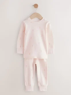 Multipacks|Nachtkleding En Pyjama's*Next Roze/crème ballerina - Knus pyjama met lange mouwen 3 Pack (9maanden -12jaar)
