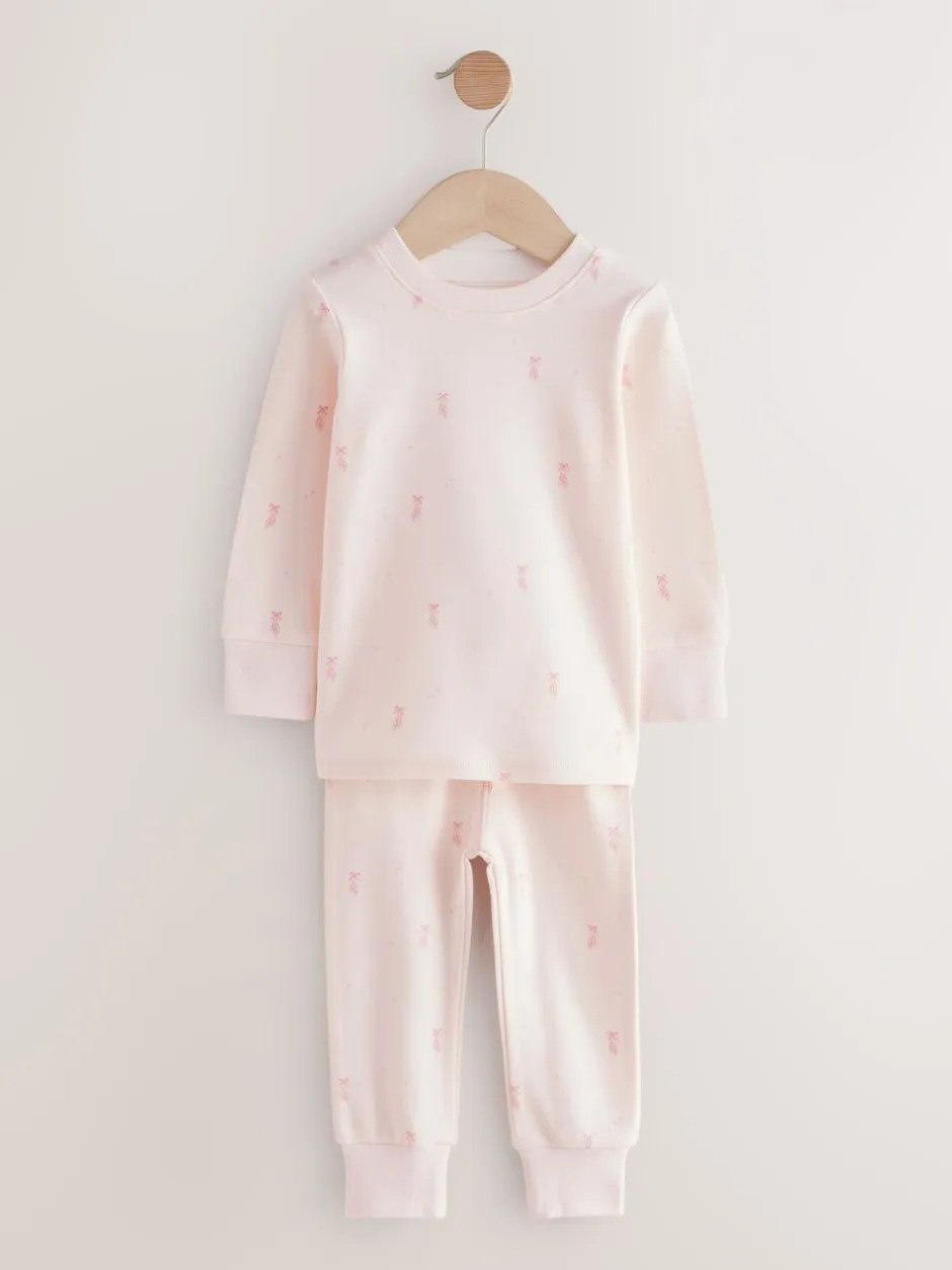 Multipacks|Nachtkleding En Pyjama's*Next Roze/crème ballerina - Knus pyjama met lange mouwen 3 Pack (9maanden -12jaar)