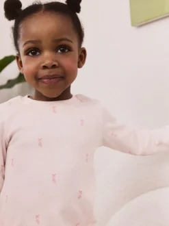 Multipacks|Nachtkleding En Pyjama's*Next Roze/crème ballerina - Knus pyjama met lange mouwen 3 Pack (9maanden -12jaar)