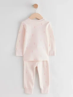 Multipacks|Nachtkleding En Pyjama's*Next Roze/crème ballerina - Knus pyjama met lange mouwen 3 Pack (9maanden -12jaar)