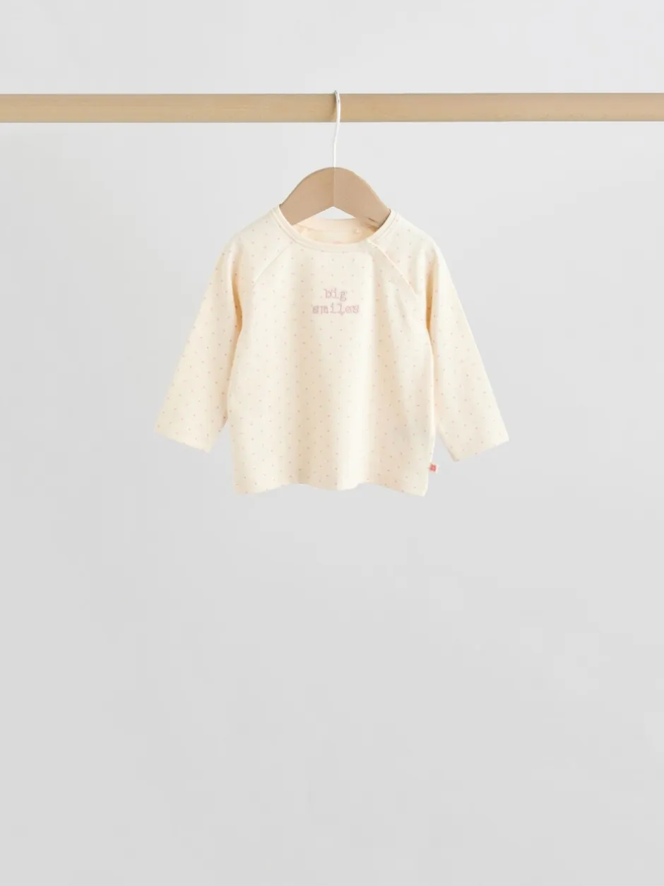 Tops|Tops|Next Roze/crème bloem - Baby set van top met Lange mouwen en Leggings 8 Pieces (0mnd -2jr)
