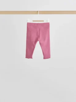 Tops|Tops|Next Roze/crème bloem - Baby set van top met Lange mouwen en Leggings 8 Pieces (0mnd -2jr)