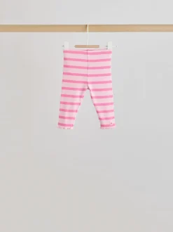 Tops|Tops|Next Roze/crème bloem - Baby set van top met Lange mouwen en Leggings 8 Pieces (0mnd -2jr)
