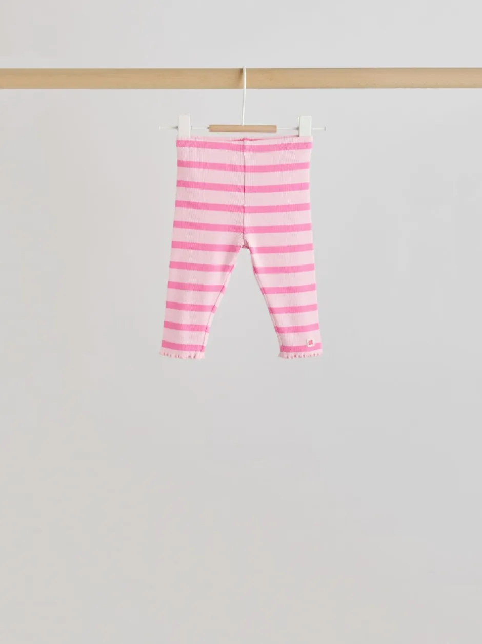 Tops|Tops|Next Roze/crème bloem - Baby set van top met Lange mouwen en Leggings 8 Pieces (0mnd -2jr)