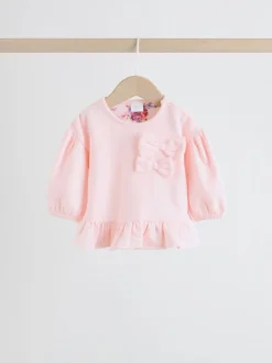 Truien En Breisels|Sets En Outfits|Next - Baby Strik Sweater en Leggings Set 2 Pieces (0mnd-2jr) Roze/crèmekleurig met bloemenprint