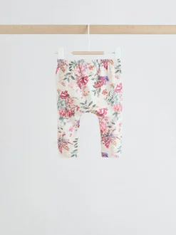Truien En Breisels|Sets En Outfits|Next - Baby Strik Sweater en Leggings Set 2 Pieces (0mnd-2jr) Roze/crèmekleurig met bloemenprint
