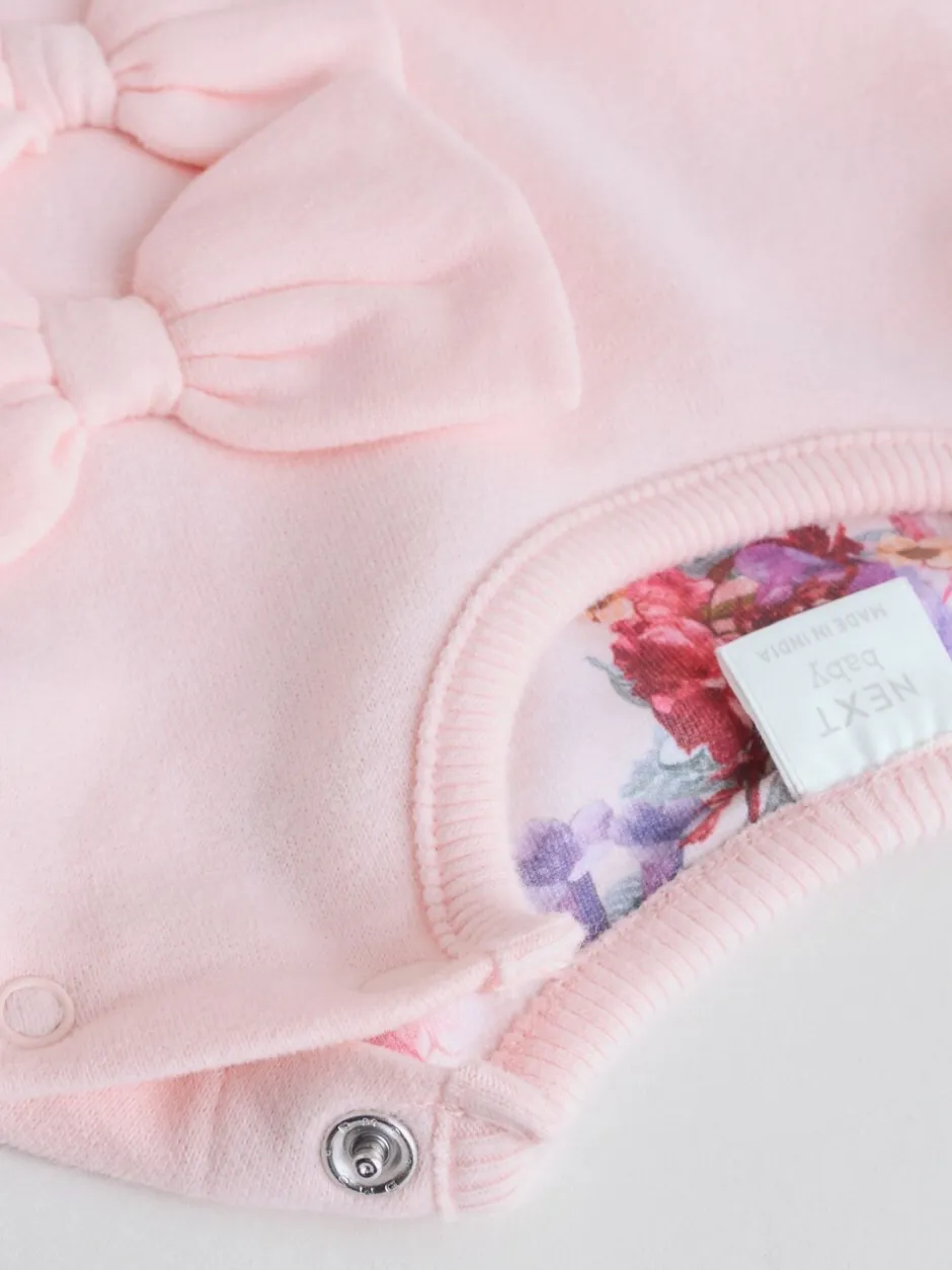 Truien En Breisels|Sets En Outfits|Next - Baby Strik Sweater en Leggings Set 2 Pieces (0mnd-2jr) Roze/crèmekleurig met bloemenprint