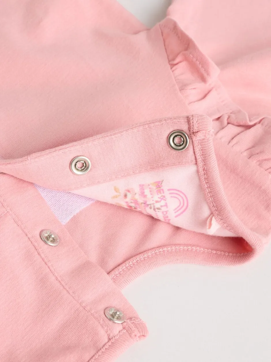 Tops|Sets En Combisets|Next Roze/crème/konijnfiguur - 6 -delige set van top met lange mouwen en leggings (0mnd -3jr)