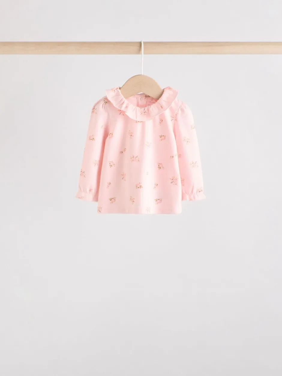 Tops|Sets En Combisets|Next Roze/crème/konijnfiguur - 6 -delige set van top met lange mouwen en leggings (0mnd -3jr)