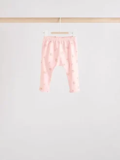 Tops|Sets En Combisets|Next Roze/crème/konijnfiguur - 6 -delige set van top met lange mouwen en leggings (0mnd -3jr)