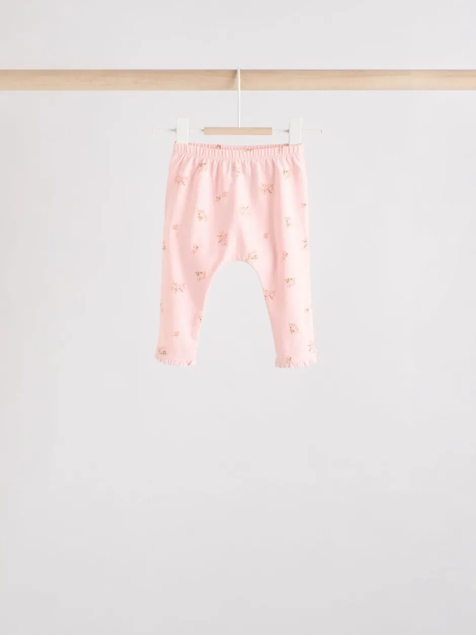 Tops|Sets En Combisets|Next Roze/crème/konijnfiguur - 6 -delige set van top met lange mouwen en leggings (0mnd -3jr)