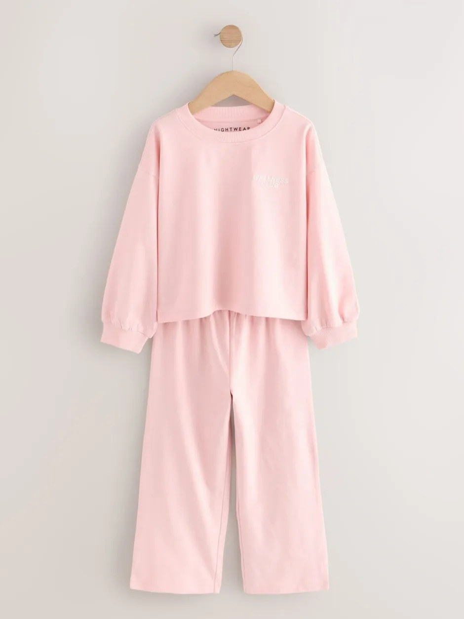 Nachtkleding En Pyjama's|Pyjama's|Next Roze/ecru/grijs - Wide Leg Pyjamas 3 Pack (3-16yrs)
