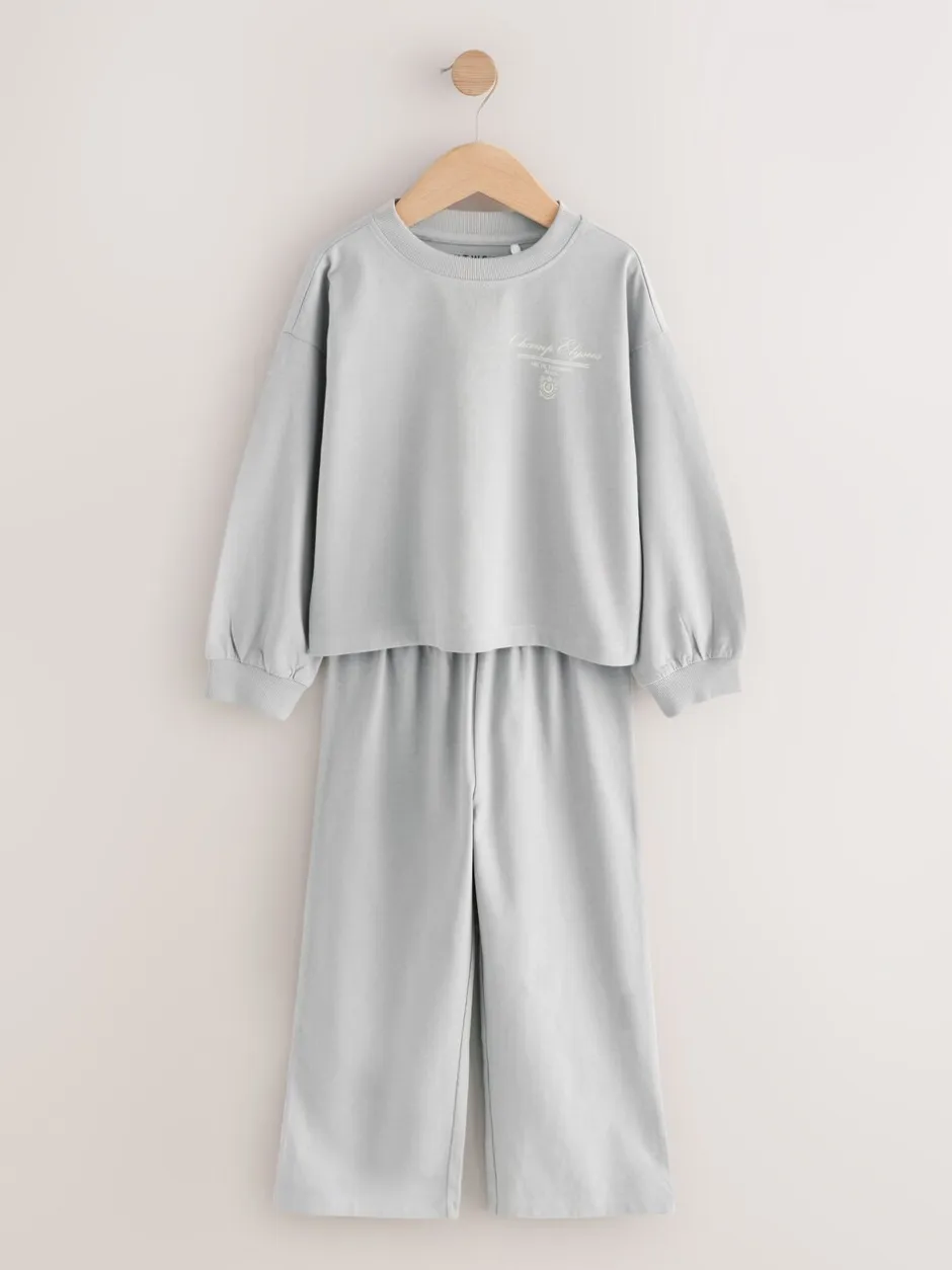 Nachtkleding En Pyjama's|Pyjama's|Next Roze/ecru/grijs - Wide Leg Pyjamas 3 Pack (3-16yrs)