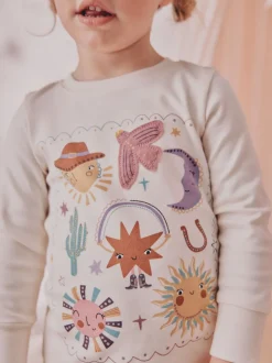 Nachtkleding En Pyjama's|Pyjama's*Next Roze/gele westernprint - Verpakking van 3 knusse pyjama's (9 mnd-12 jr)