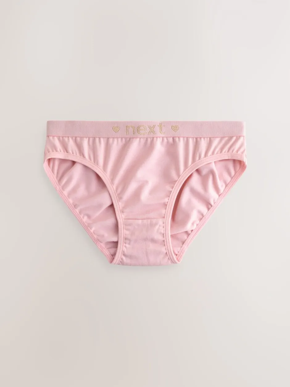 Alle Ondergoed|Next - Verpakking van 7 bikinibroekjes (5-16 jr) Roze/grijs