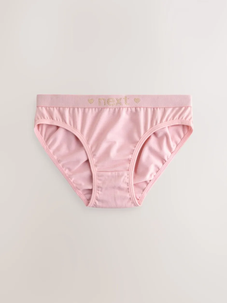 Alle Ondergoed|Next - Verpakking van 7 bikinibroekjes (5-16 jr) Roze/grijs