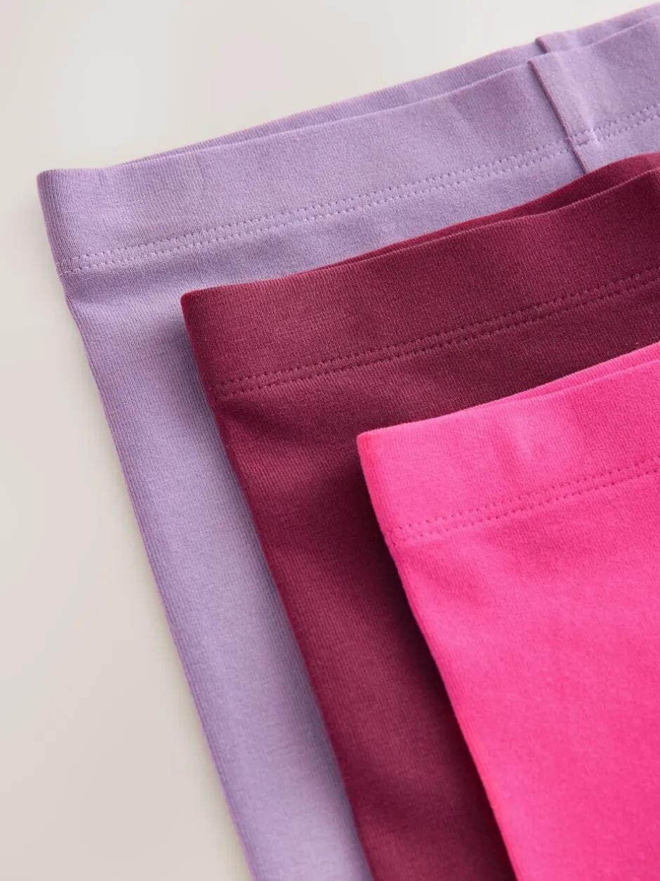 Broeken En Leggings|Next Roze/lila/bessenkleur - Verpakking van 3 leggings (3-16 jr)