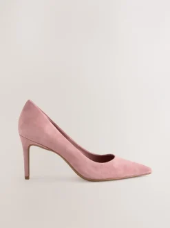 Schoenen Met Hakken|Next Rozenroze suède - Leren mid-court pumps