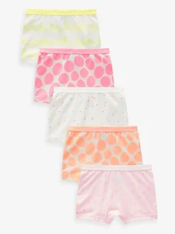 Alle Ondergoed|Next - Short Briefs 5 Pack (2-16yrs) Roze/oranje