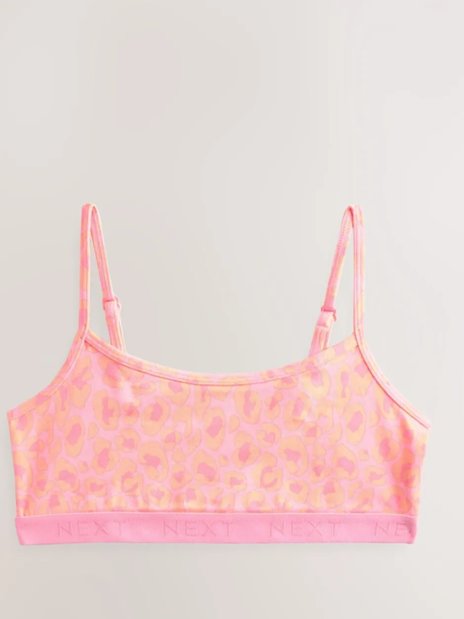 Alle Ondergoed*Next - Set van 3 crop tops (5-16 jr) Roze/paars