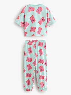 Nachtkleding En Pyjama's|Pyjama's|Next - Verpakking van 3 pyjama's met joggingbroek (3 - 16 jr) Roze/paars