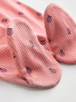 Babypakjes En Babypyjama's*Next Roze/roestbruin met fijne bloemenprint - Set van 5 babypyjama's (0-2jr)